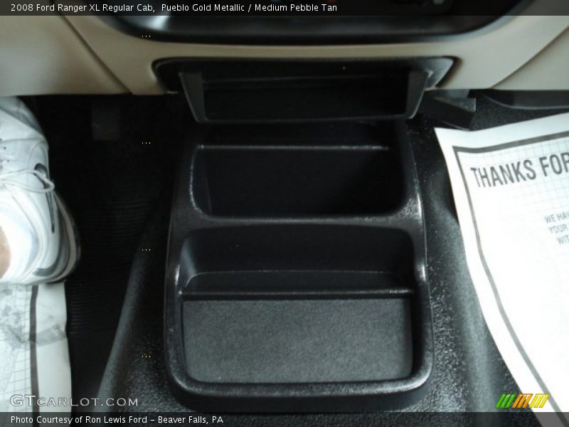 Pueblo Gold Metallic / Medium Pebble Tan 2008 Ford Ranger XL Regular Cab