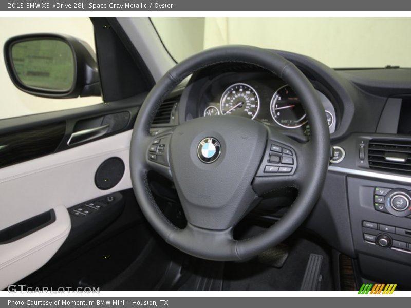 Space Gray Metallic / Oyster 2013 BMW X3 xDrive 28i
