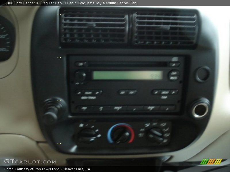 Pueblo Gold Metallic / Medium Pebble Tan 2008 Ford Ranger XL Regular Cab