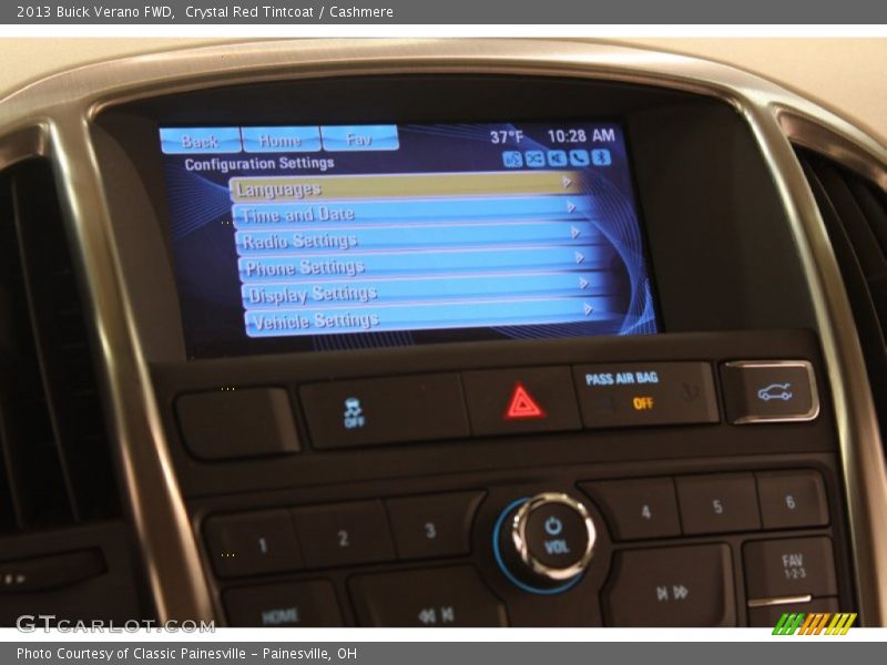 Crystal Red Tintcoat / Cashmere 2013 Buick Verano FWD