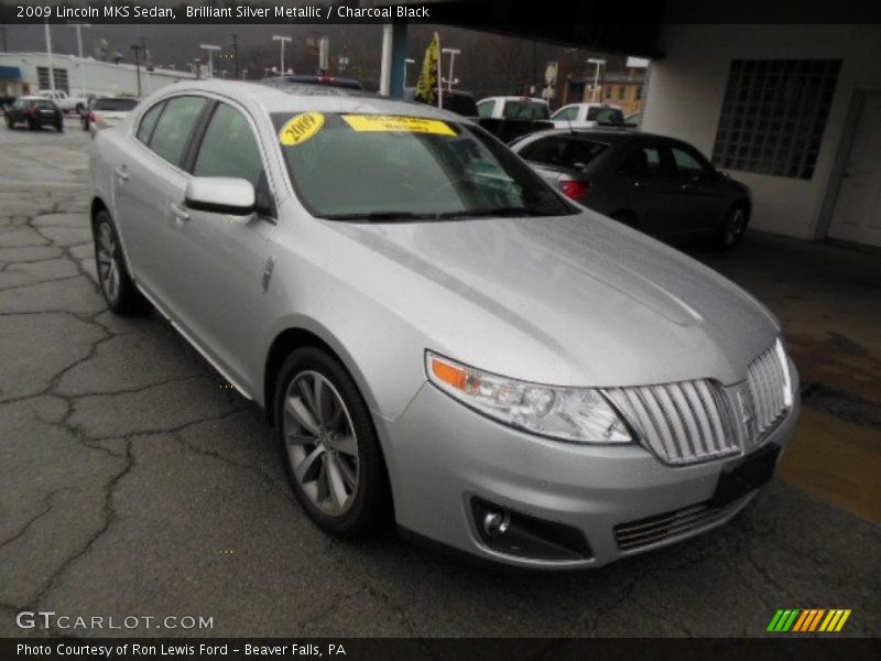 Brilliant Silver Metallic / Charcoal Black 2009 Lincoln MKS Sedan