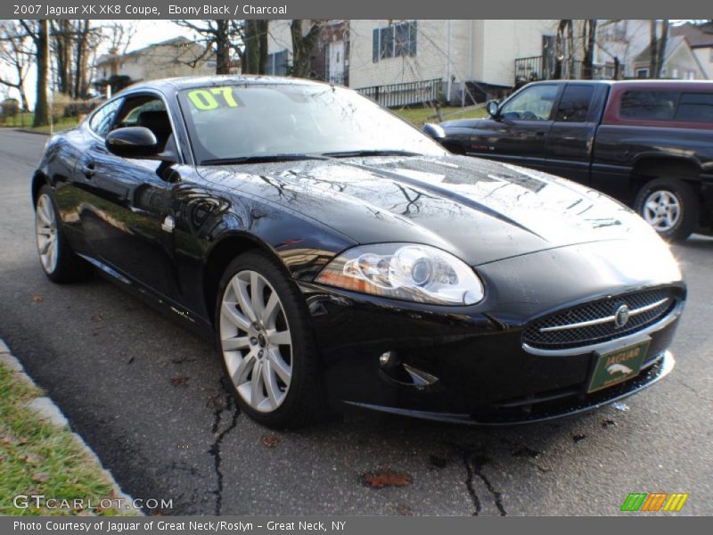 Ebony Black / Charcoal 2007 Jaguar XK XK8 Coupe