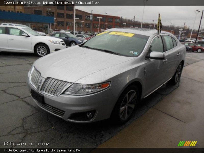 Brilliant Silver Metallic / Charcoal Black 2009 Lincoln MKS Sedan