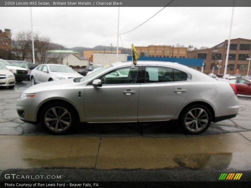 Brilliant Silver Metallic / Charcoal Black 2009 Lincoln MKS Sedan