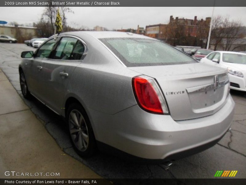 Brilliant Silver Metallic / Charcoal Black 2009 Lincoln MKS Sedan
