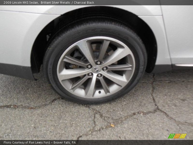 Brilliant Silver Metallic / Charcoal Black 2009 Lincoln MKS Sedan