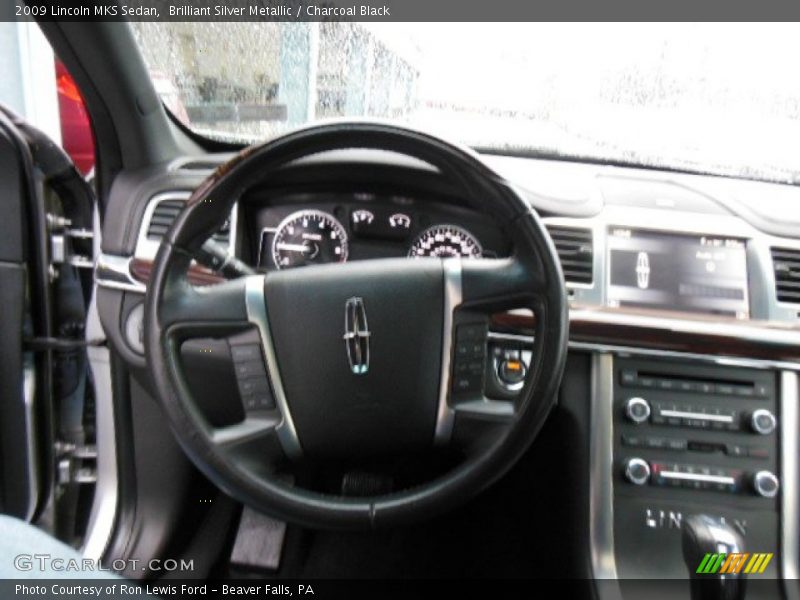 Brilliant Silver Metallic / Charcoal Black 2009 Lincoln MKS Sedan