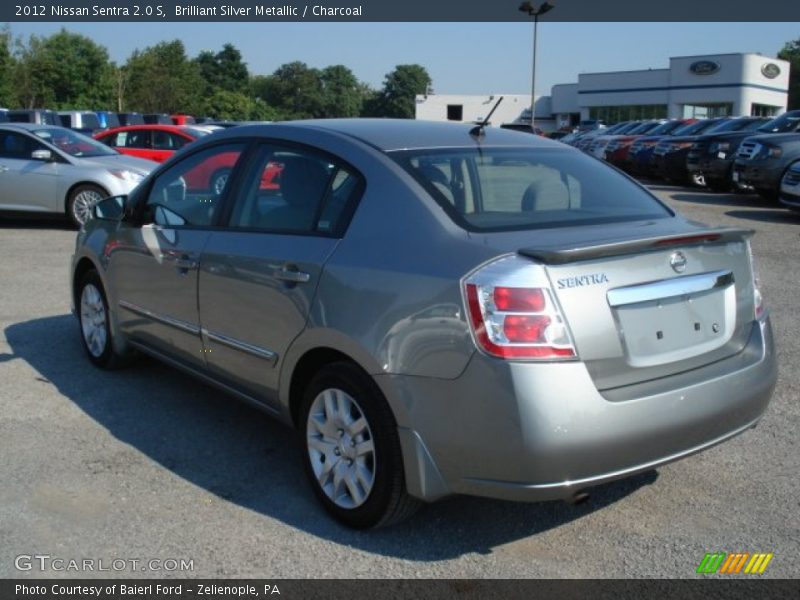 Brilliant Silver Metallic / Charcoal 2012 Nissan Sentra 2.0 S