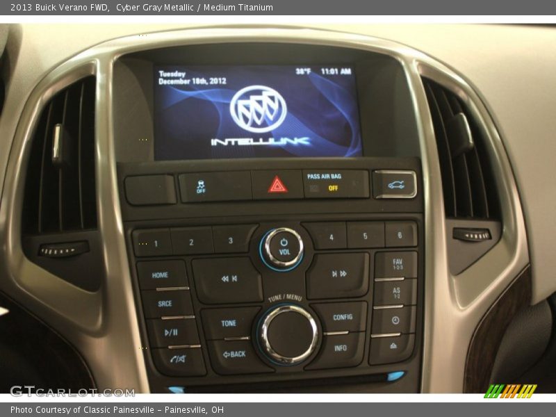 Cyber Gray Metallic / Medium Titanium 2013 Buick Verano FWD
