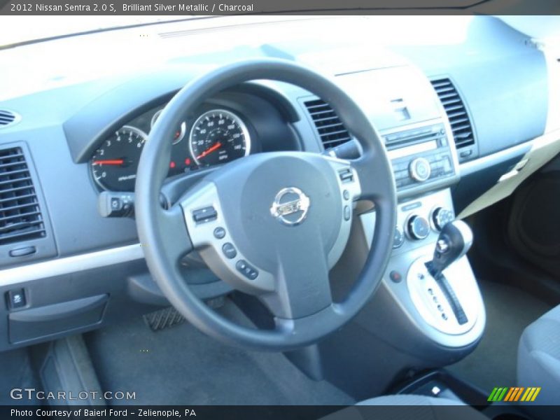 Brilliant Silver Metallic / Charcoal 2012 Nissan Sentra 2.0 S