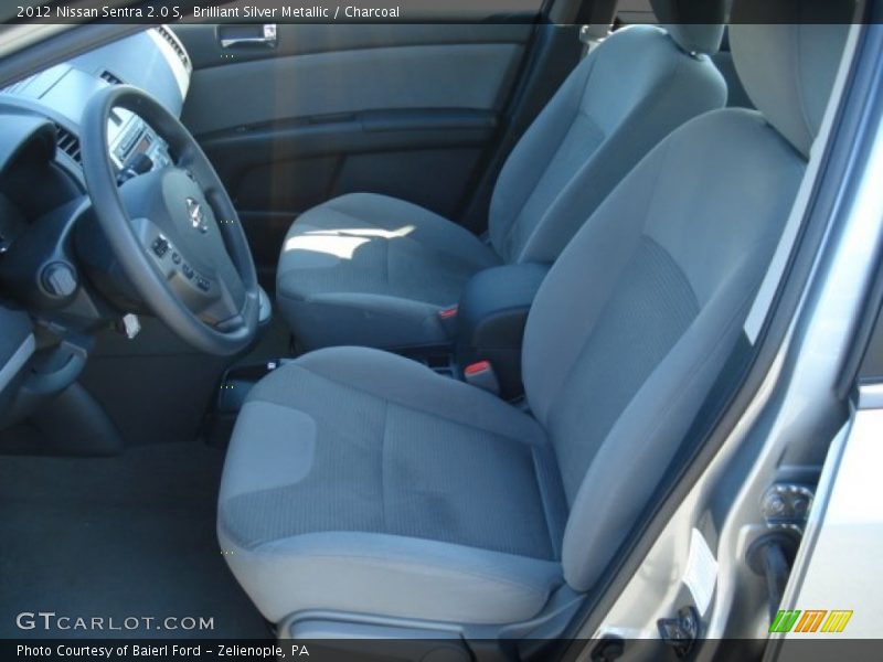 Brilliant Silver Metallic / Charcoal 2012 Nissan Sentra 2.0 S