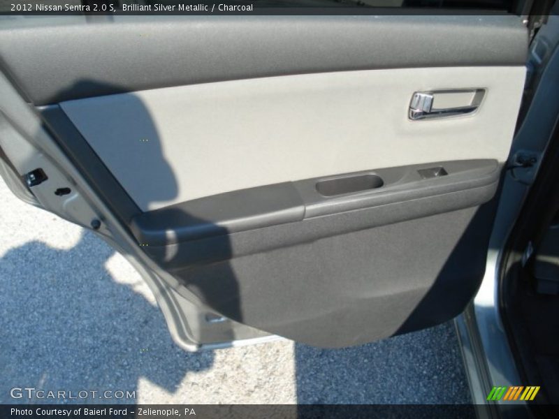 Brilliant Silver Metallic / Charcoal 2012 Nissan Sentra 2.0 S
