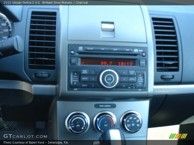 Brilliant Silver Metallic / Charcoal 2012 Nissan Sentra 2.0 S