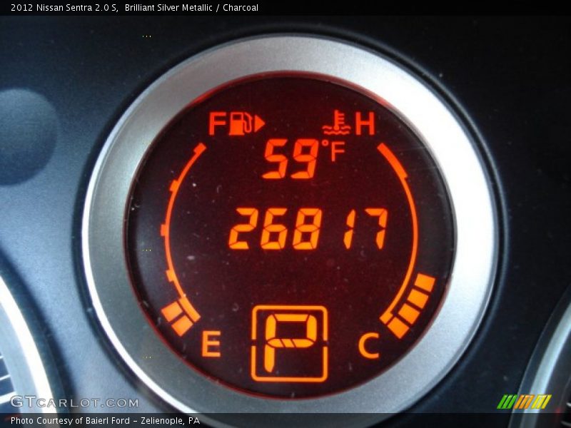 Brilliant Silver Metallic / Charcoal 2012 Nissan Sentra 2.0 S