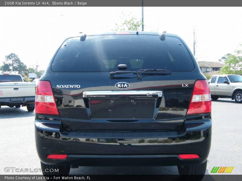 Ebony Black / Beige 2008 Kia Sorento LX 4x4