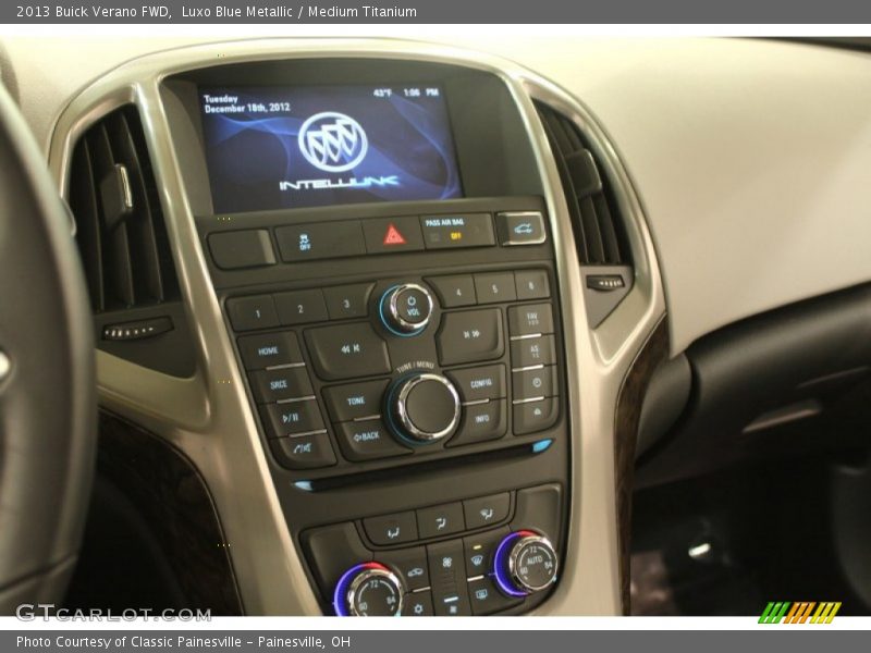 Luxo Blue Metallic / Medium Titanium 2013 Buick Verano FWD