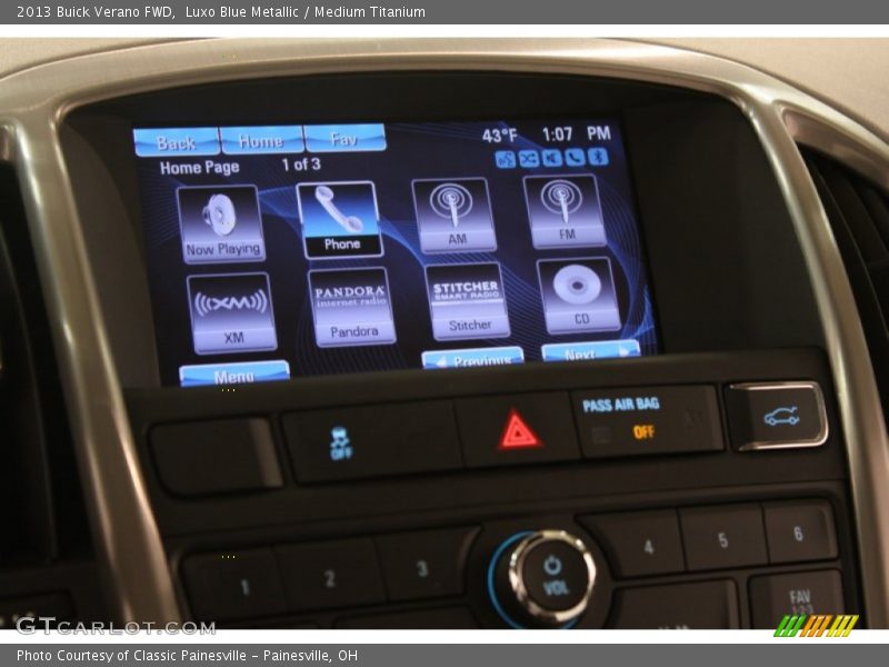 Luxo Blue Metallic / Medium Titanium 2013 Buick Verano FWD