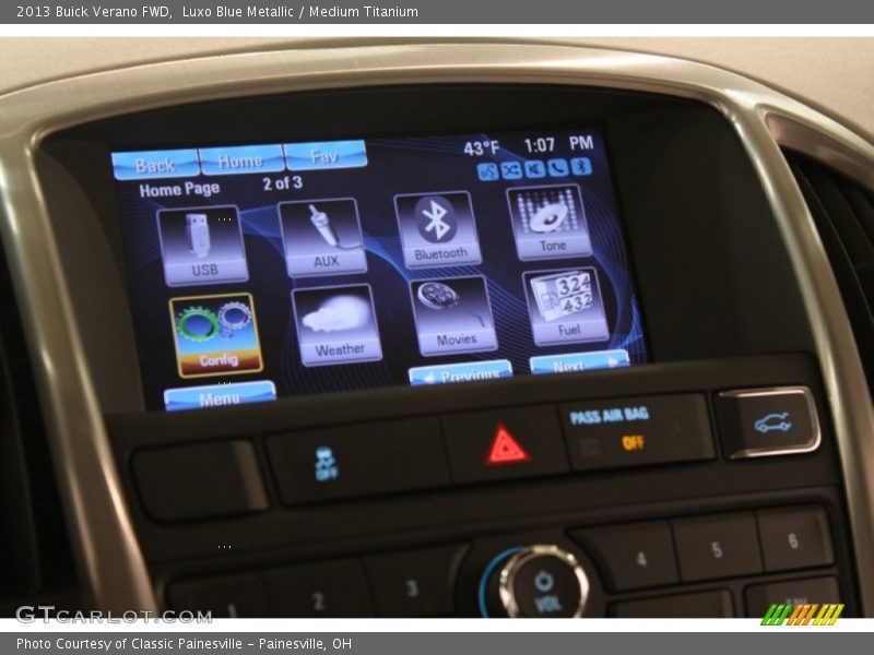 Luxo Blue Metallic / Medium Titanium 2013 Buick Verano FWD