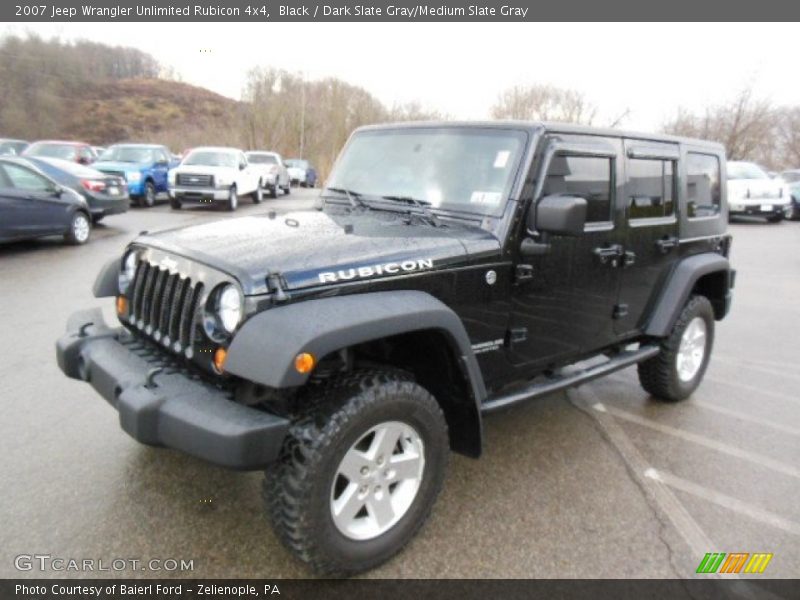 Black / Dark Slate Gray/Medium Slate Gray 2007 Jeep Wrangler Unlimited Rubicon 4x4