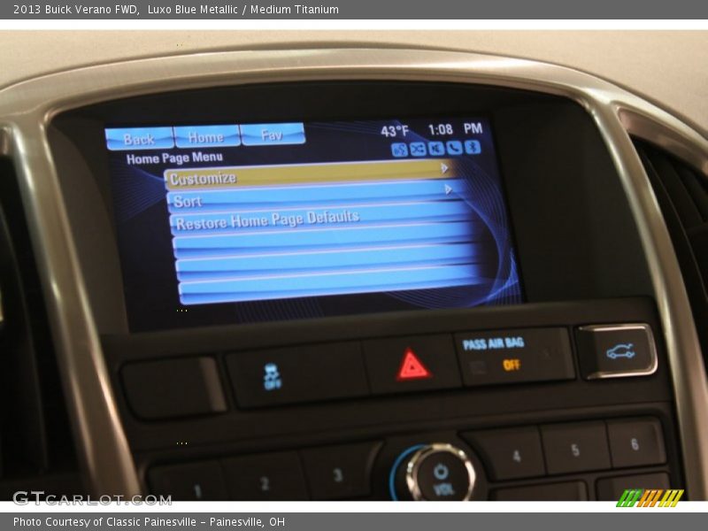 Luxo Blue Metallic / Medium Titanium 2013 Buick Verano FWD