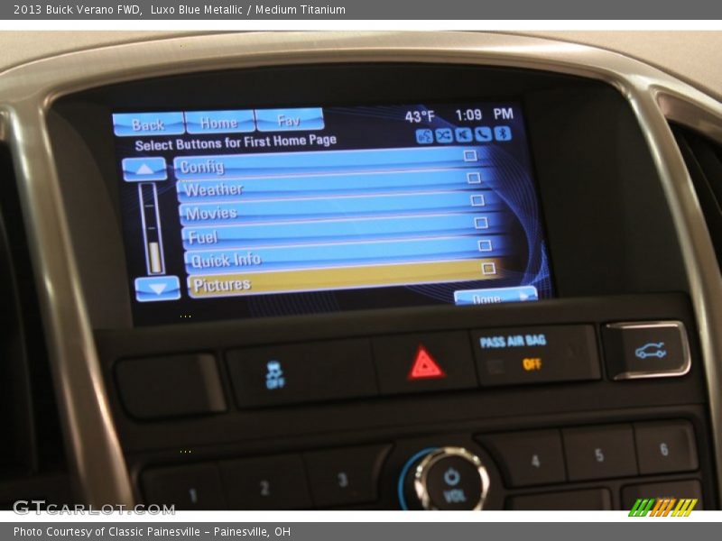 Luxo Blue Metallic / Medium Titanium 2013 Buick Verano FWD