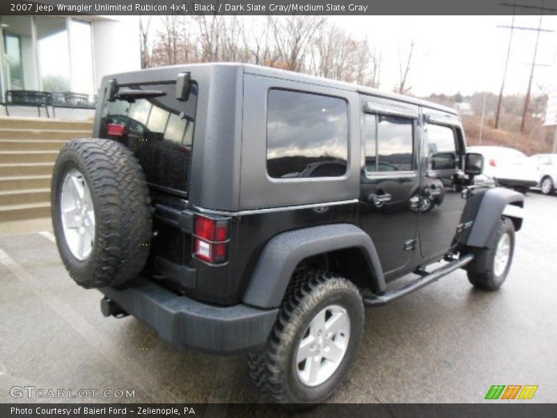 Black / Dark Slate Gray/Medium Slate Gray 2007 Jeep Wrangler Unlimited Rubicon 4x4