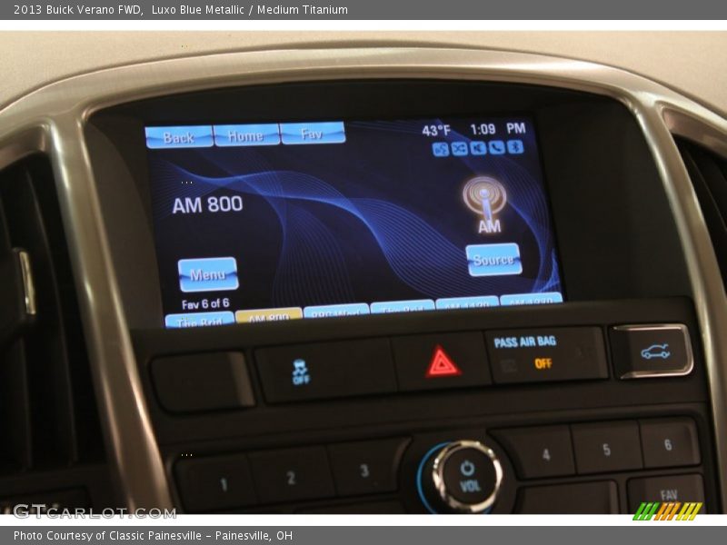 Luxo Blue Metallic / Medium Titanium 2013 Buick Verano FWD