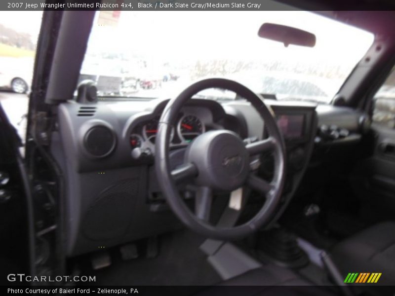 Black / Dark Slate Gray/Medium Slate Gray 2007 Jeep Wrangler Unlimited Rubicon 4x4