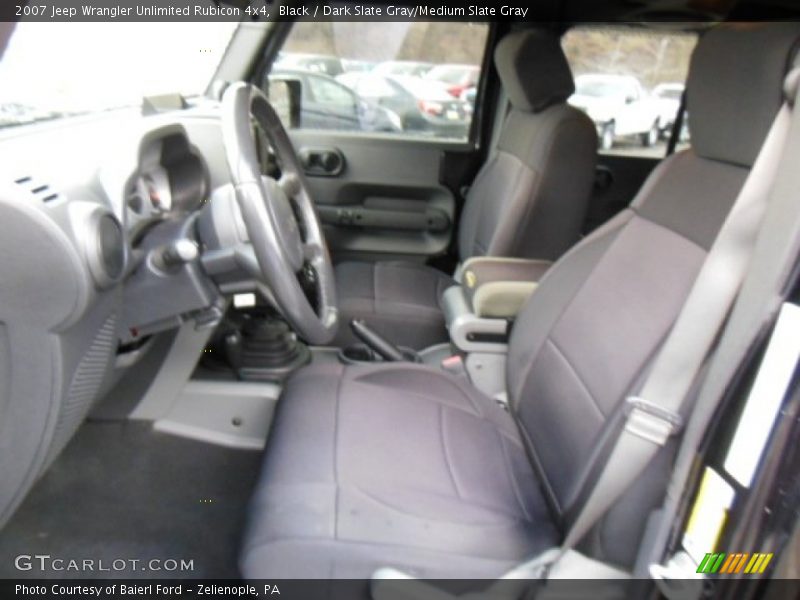 Black / Dark Slate Gray/Medium Slate Gray 2007 Jeep Wrangler Unlimited Rubicon 4x4