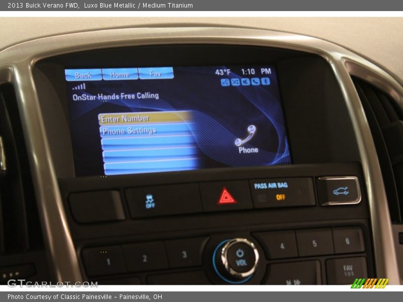 Luxo Blue Metallic / Medium Titanium 2013 Buick Verano FWD