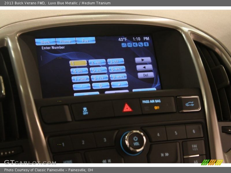 Luxo Blue Metallic / Medium Titanium 2013 Buick Verano FWD