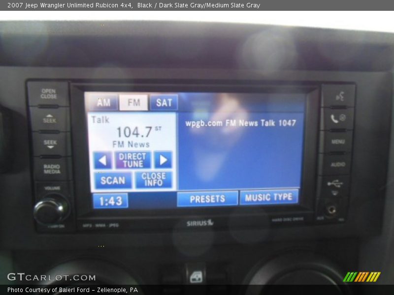 Black / Dark Slate Gray/Medium Slate Gray 2007 Jeep Wrangler Unlimited Rubicon 4x4