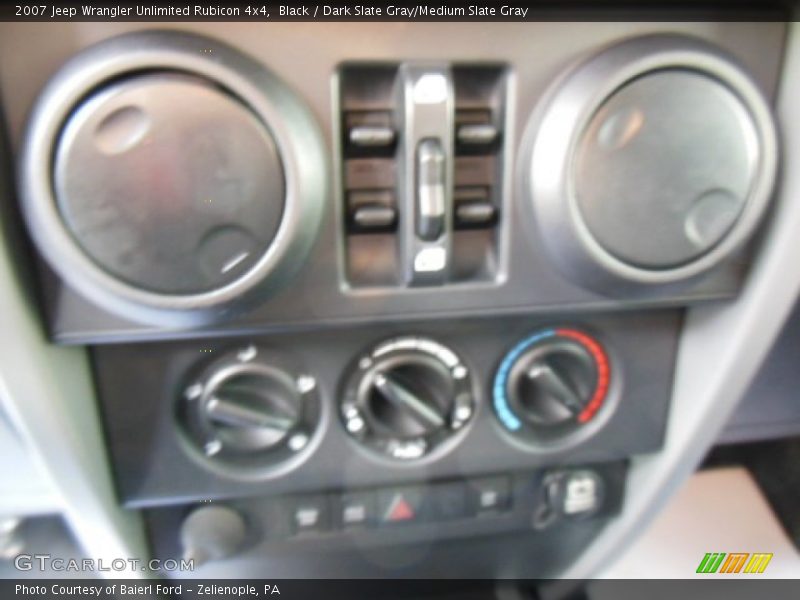Black / Dark Slate Gray/Medium Slate Gray 2007 Jeep Wrangler Unlimited Rubicon 4x4