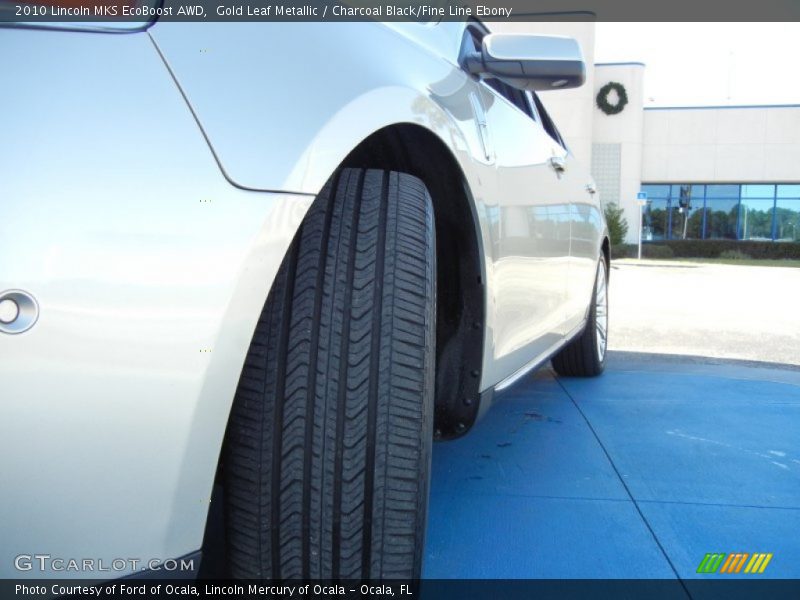 Gold Leaf Metallic / Charcoal Black/Fine Line Ebony 2010 Lincoln MKS EcoBoost AWD
