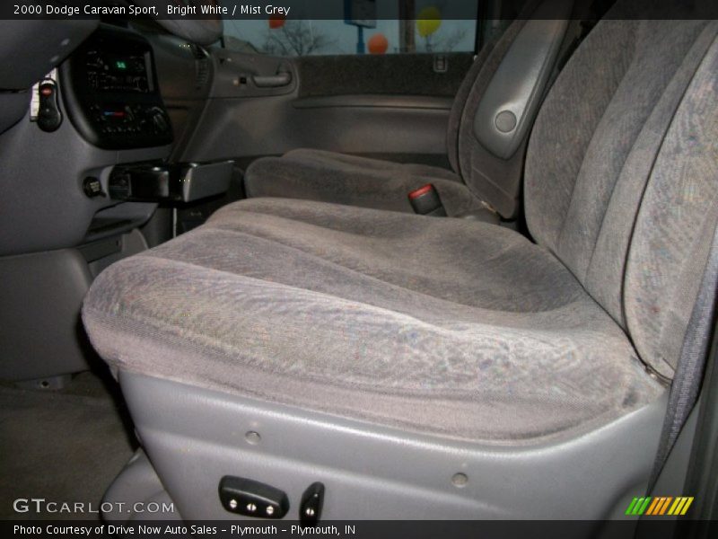 Bright White / Mist Grey 2000 Dodge Caravan Sport