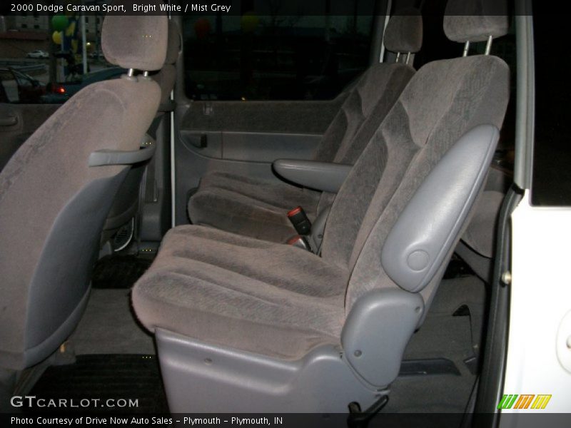 Bright White / Mist Grey 2000 Dodge Caravan Sport