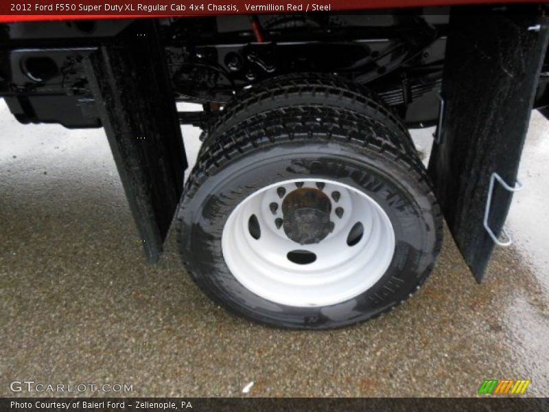 Vermillion Red / Steel 2012 Ford F550 Super Duty XL Regular Cab 4x4 Chassis