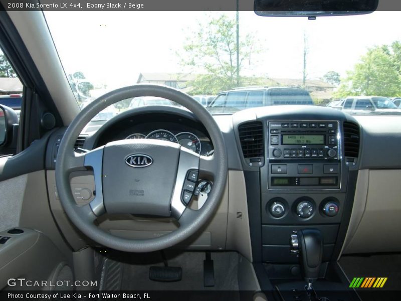 Ebony Black / Beige 2008 Kia Sorento LX 4x4