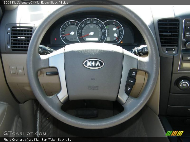 Ebony Black / Beige 2008 Kia Sorento LX 4x4