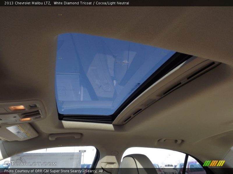 White Diamond Tricoat / Cocoa/Light Neutral 2013 Chevrolet Malibu LTZ