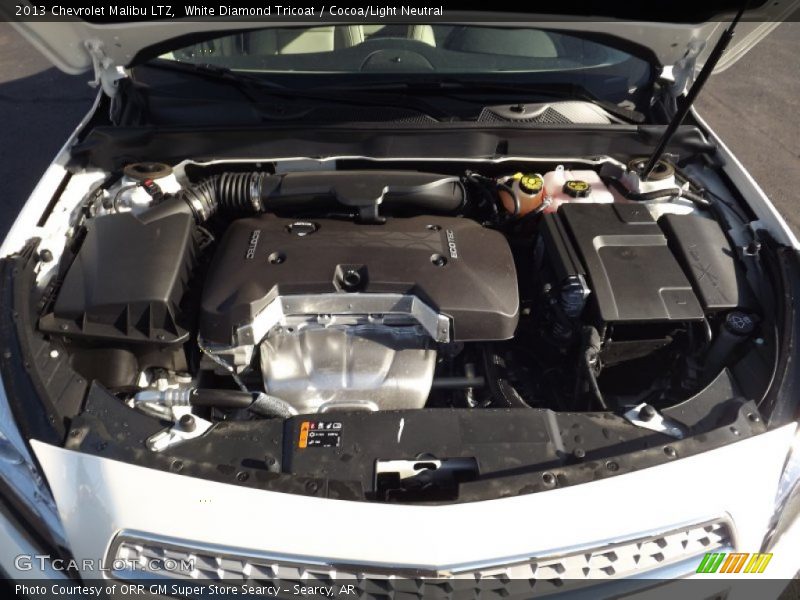 White Diamond Tricoat / Cocoa/Light Neutral 2013 Chevrolet Malibu LTZ
