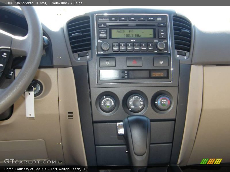Ebony Black / Beige 2008 Kia Sorento LX 4x4
