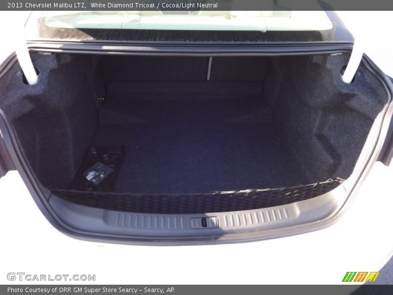 White Diamond Tricoat / Cocoa/Light Neutral 2013 Chevrolet Malibu LTZ