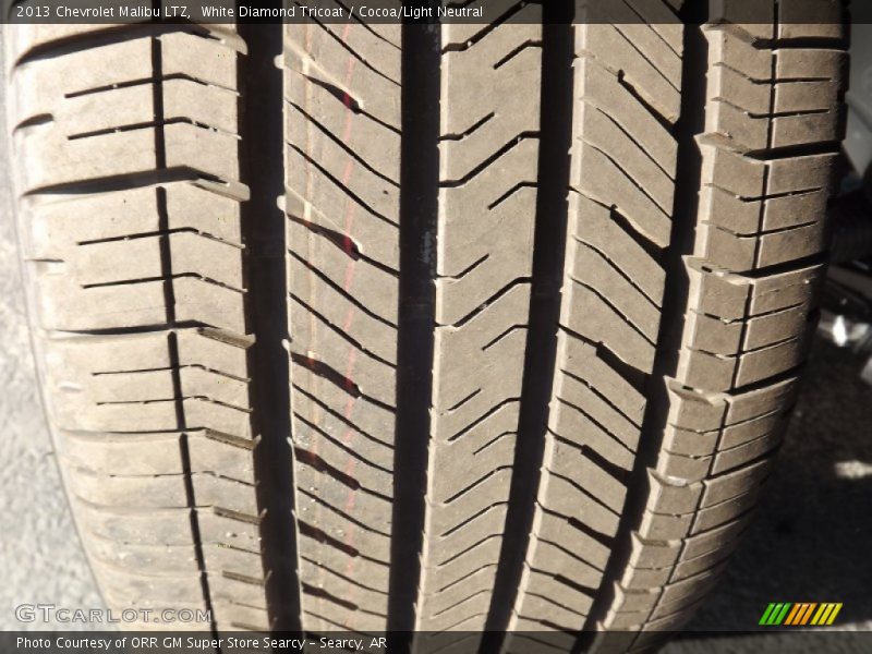 White Diamond Tricoat / Cocoa/Light Neutral 2013 Chevrolet Malibu LTZ