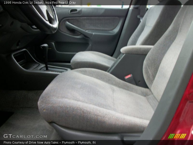 Inza Red Pearl / Gray 1998 Honda Civic LX Sedan