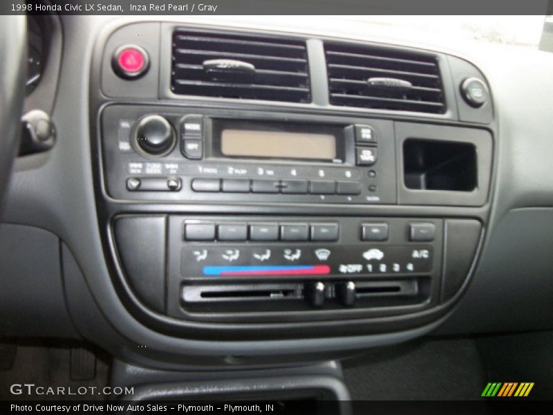 Inza Red Pearl / Gray 1998 Honda Civic LX Sedan