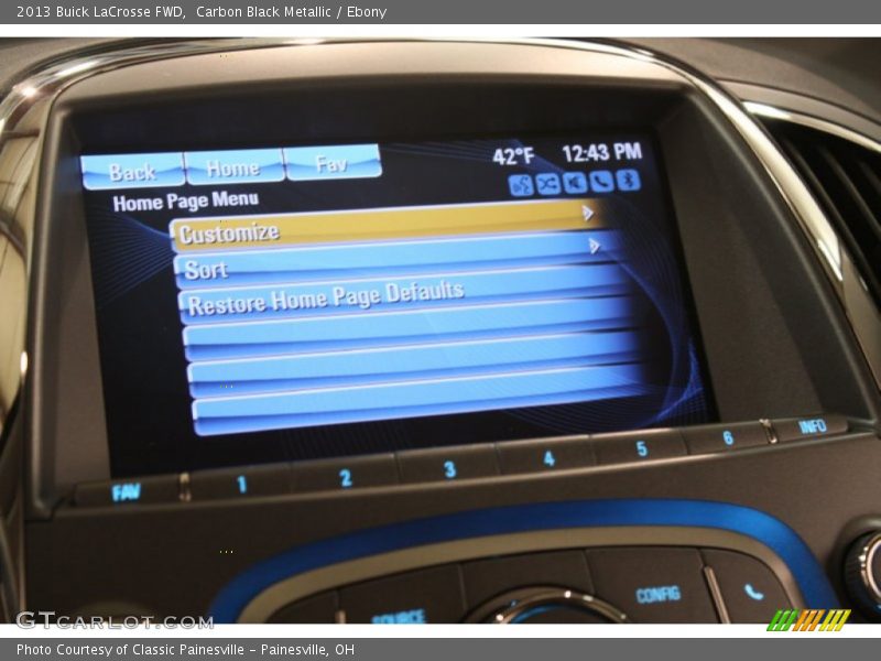 Carbon Black Metallic / Ebony 2013 Buick LaCrosse FWD