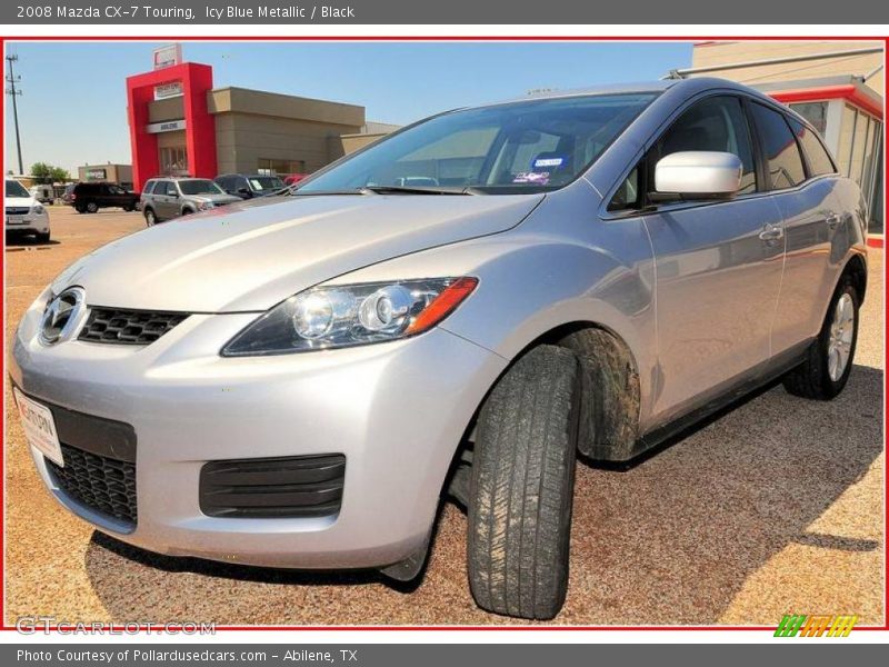 Icy Blue Metallic / Black 2008 Mazda CX-7 Touring