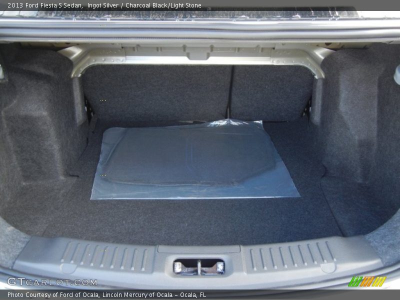 Ingot Silver / Charcoal Black/Light Stone 2013 Ford Fiesta S Sedan
