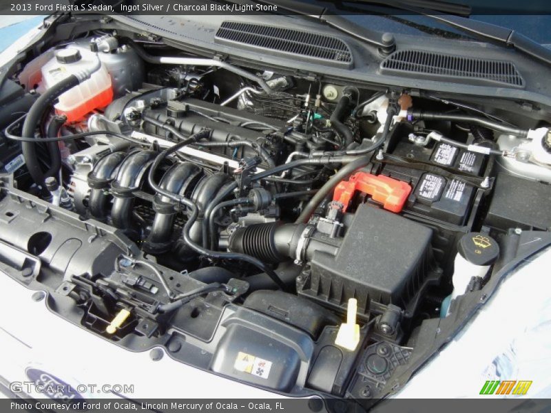 Ingot Silver / Charcoal Black/Light Stone 2013 Ford Fiesta S Sedan